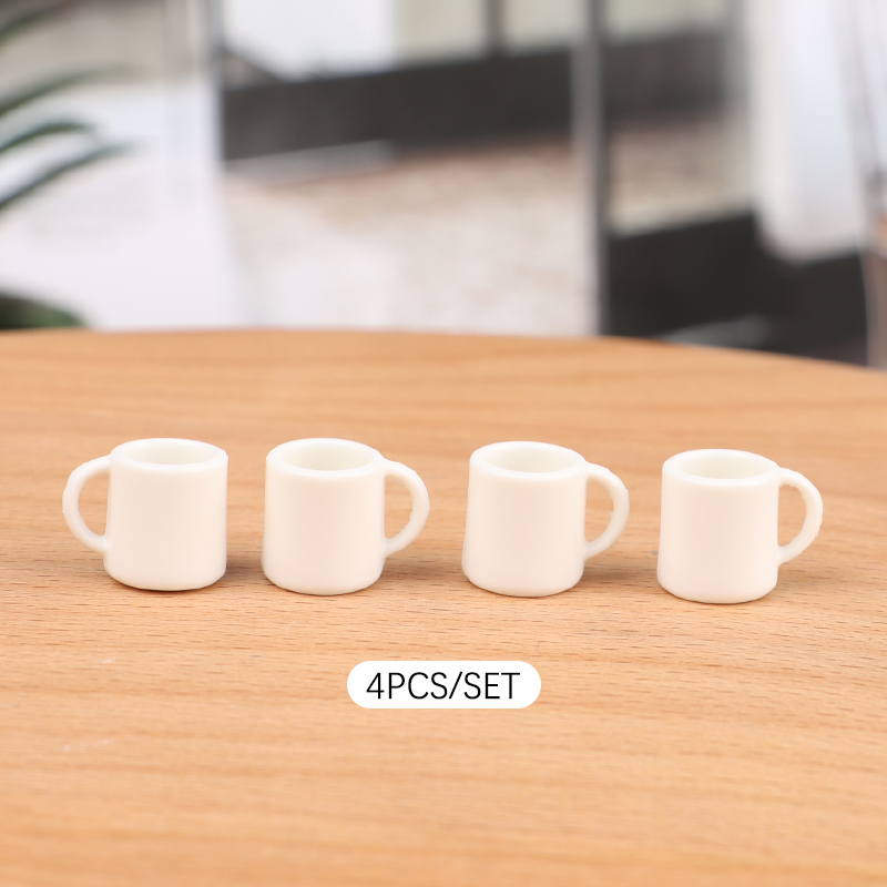 Model Kit Fantasy - Lot de 4 tasses miniatures 1:12
