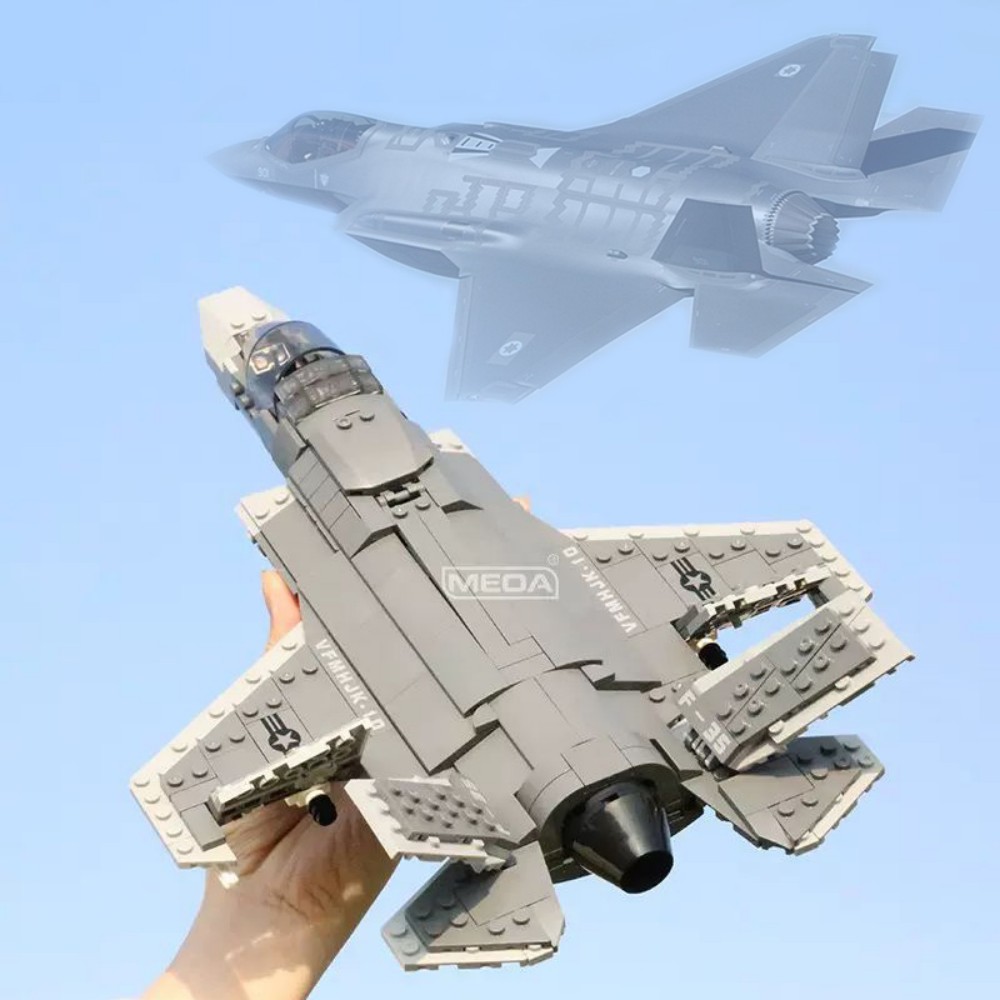 Model Kit Ww2 - Blocs de construction d'avion Lightning II,