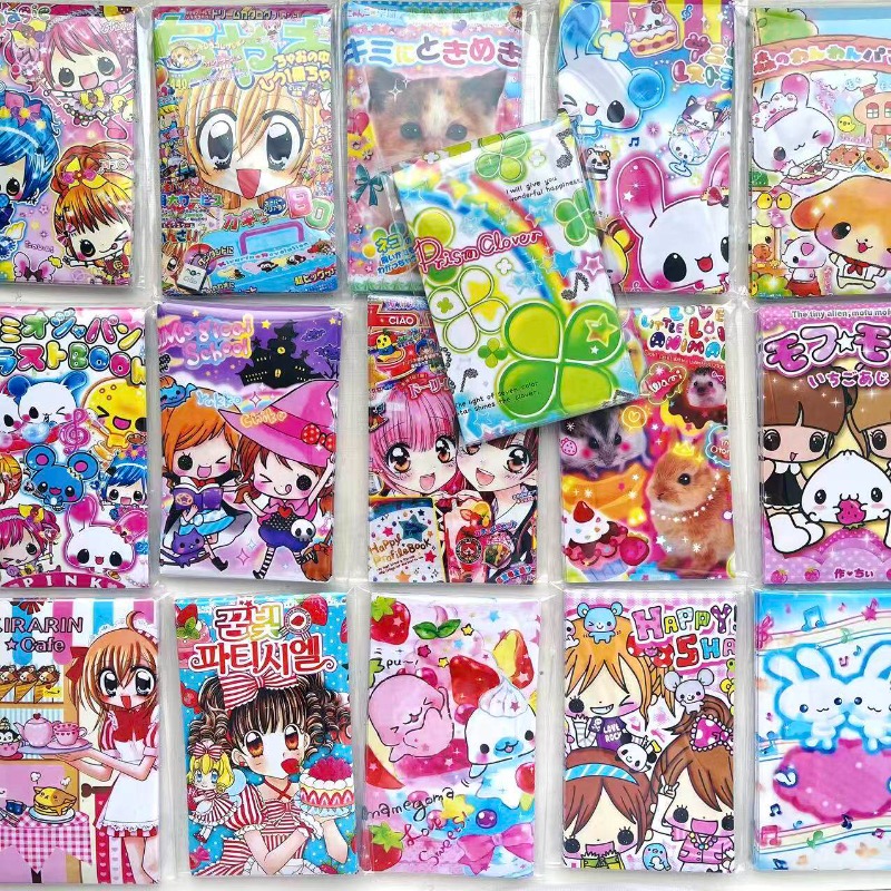 Model Kit Japanese - 20 autocollants/paquet Heisei Rétro Anime Fille,
