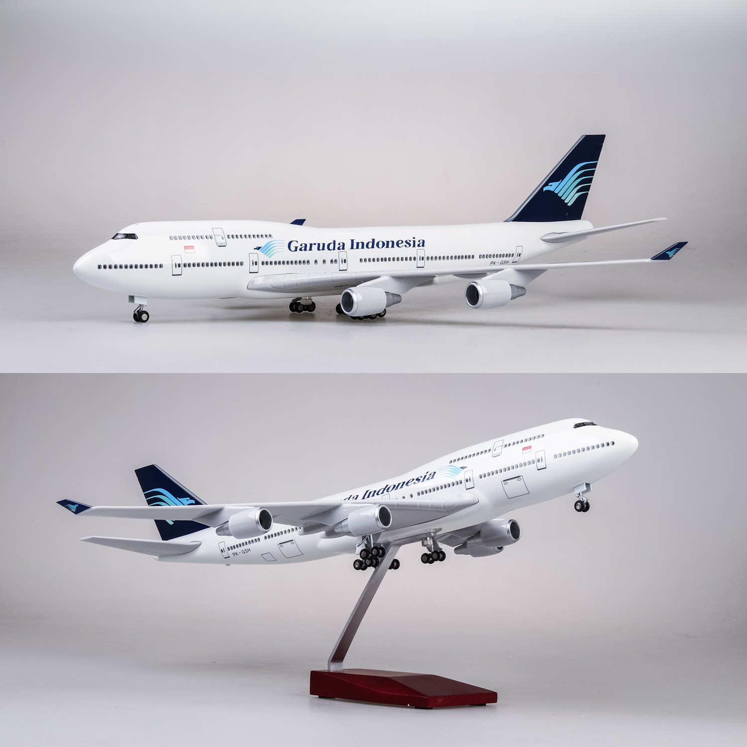 Model Kit Indonesia - Modèle d'avion Garuda Indonesia B747 à