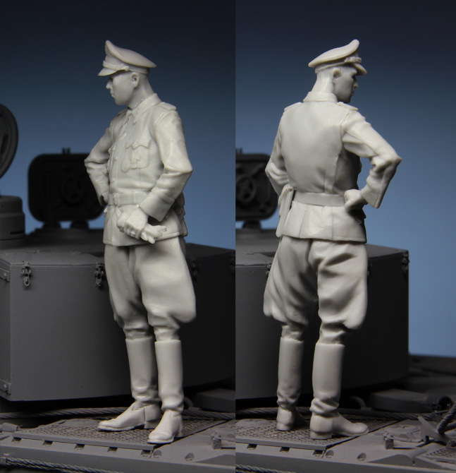 Model Kit Ww2 - Kit en résine 1:35, figurine d'officier