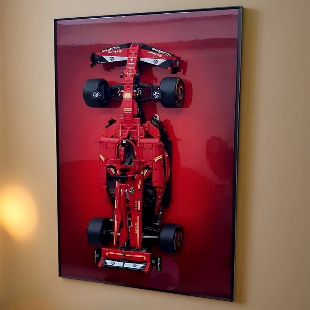 Model Kit Ferrari - Nouveau panneau mural d'affichage pour Lego