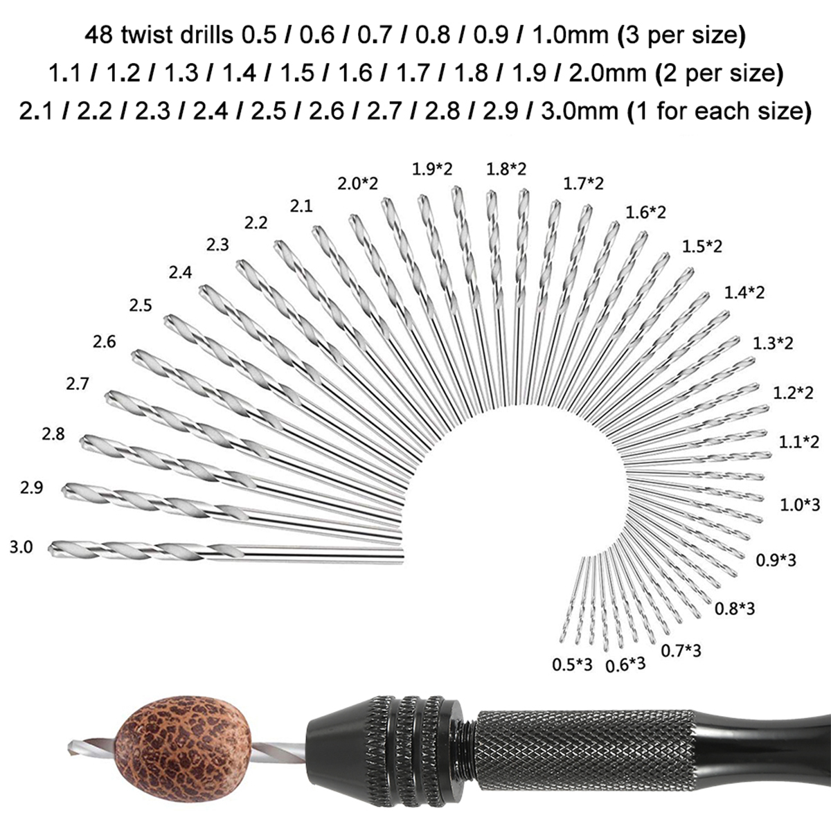 Ensemble de 57/21 forets à mai - Pin Vice Micro avis et prix